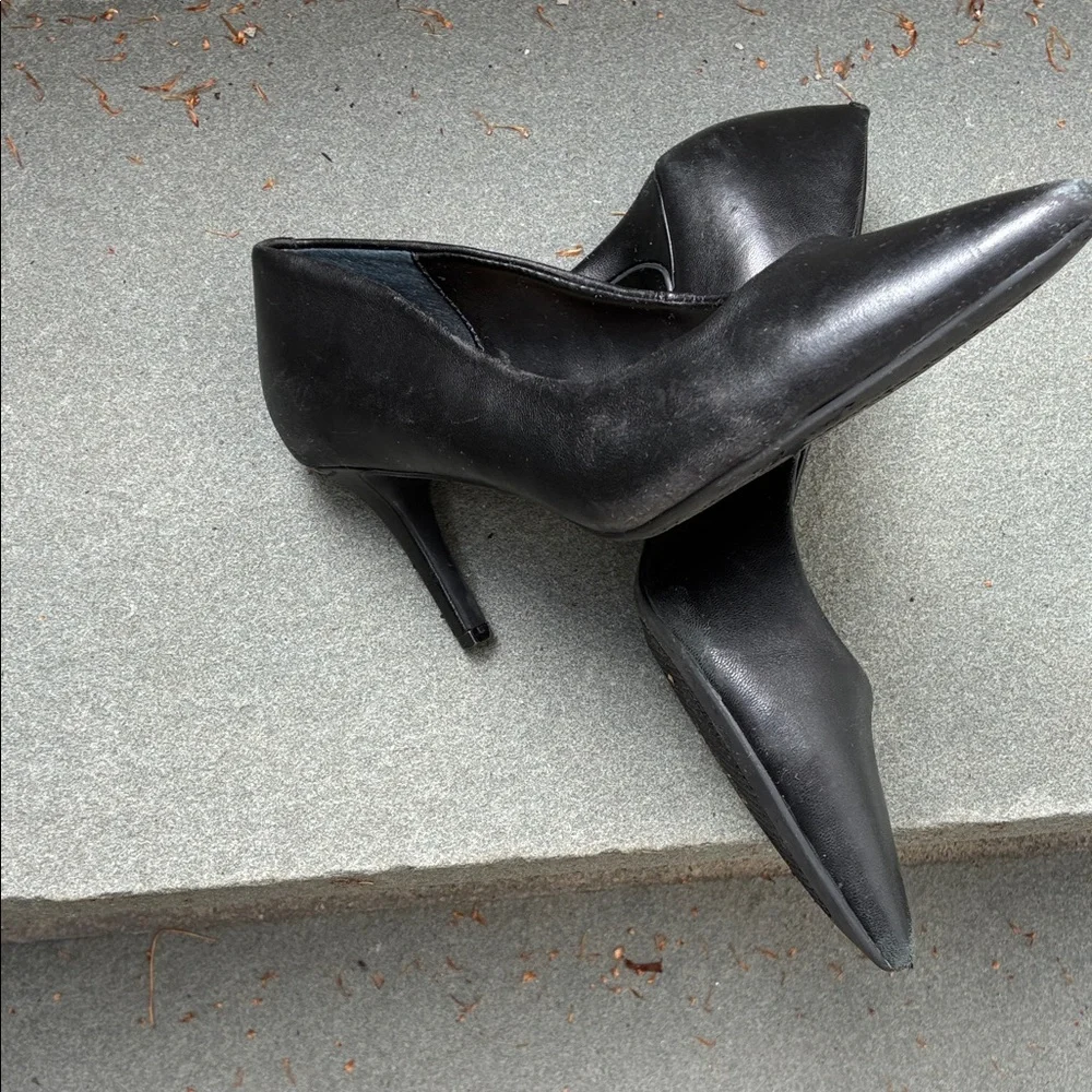Alfani Step N Flex Comfort Black Pointed Toe 3” Heel Pumps Size 7 Buttery Soft